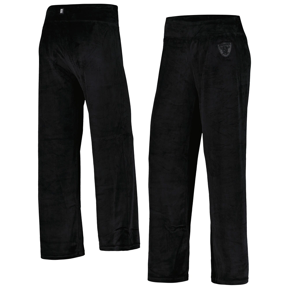 Pantalon demi droit DKNY Sport noir Las Vegas Raiders pour femmes