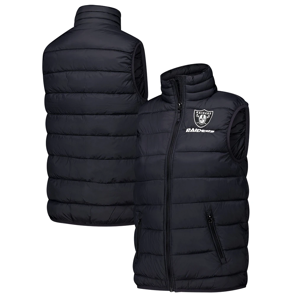 Women's  Dunbrooke Black Las Vegas Raiders Alberta Full-Zip Vest