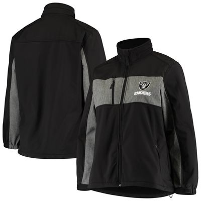 Women's Dunbrooke Black Las Vegas Raiders Zephyr Softshell Full-Zip Jacket