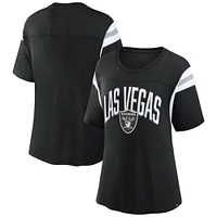 Women's Fanatics Black Las Vegas Raiders Earned Stripes T-Shirt