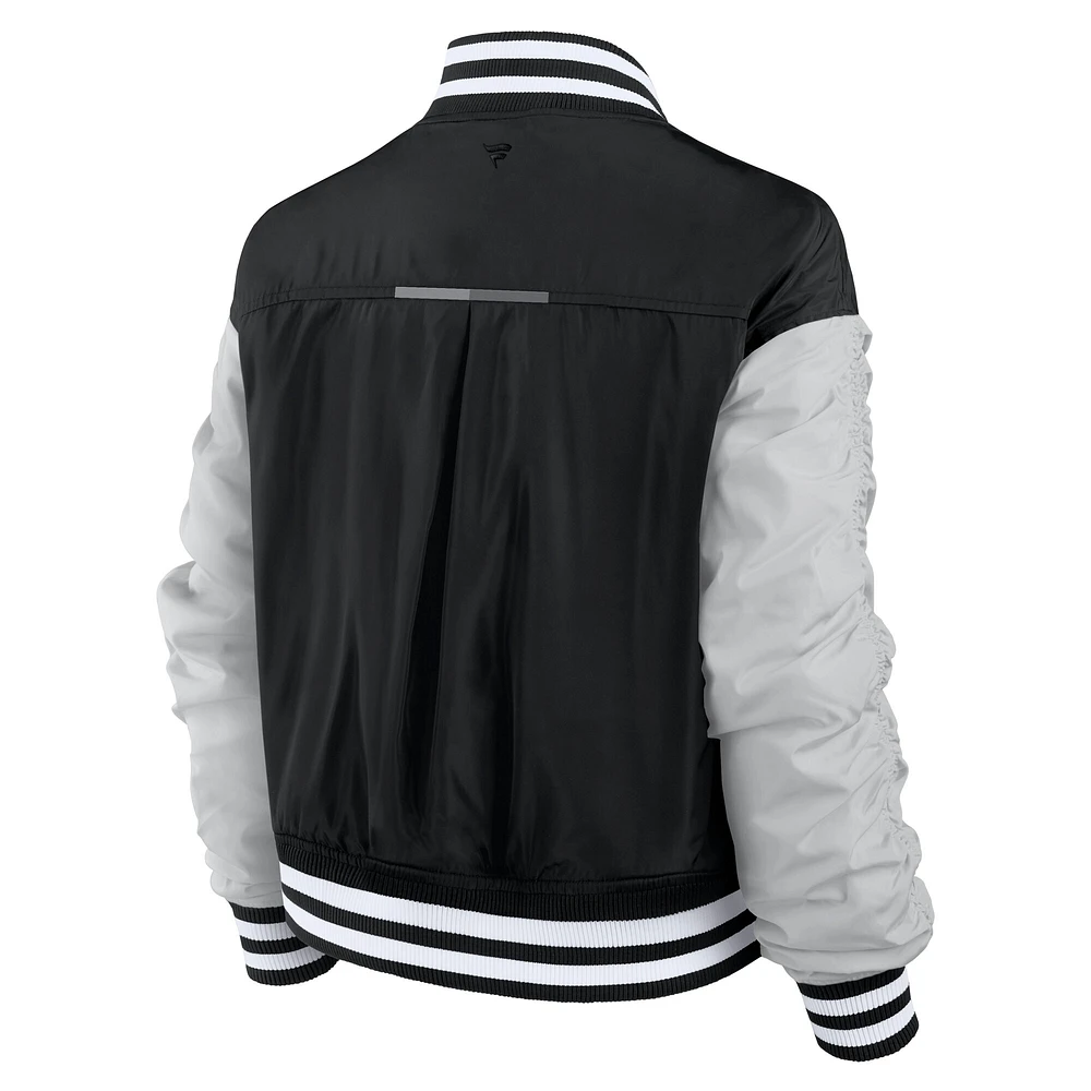 Women's Fanatics  Black Las Vegas Raiders Elements Wave Full-Snap Jacket