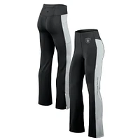 Women's Fanatics Black Las Vegas Raiders Studio Fitted Flared Leggings