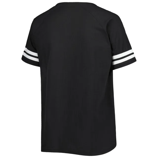 Lids Las Vegas Raiders Fanatics Branded Women's Spirit Jersey Lace-Up  V-Neck Long Sleeve T-Shirt - Black