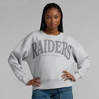 Sweat-shirt à capuche gris Fanatics pour femme Las Vegas Raiders Elements