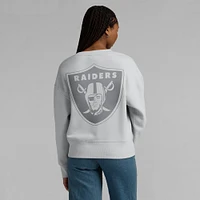 Sweat-shirt à capuche gris Fanatics pour femme Las Vegas Raiders Elements