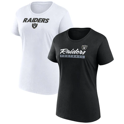 Pack combiné de t-shirts à risque Fanatics Las Vegas Raiders pour femmes