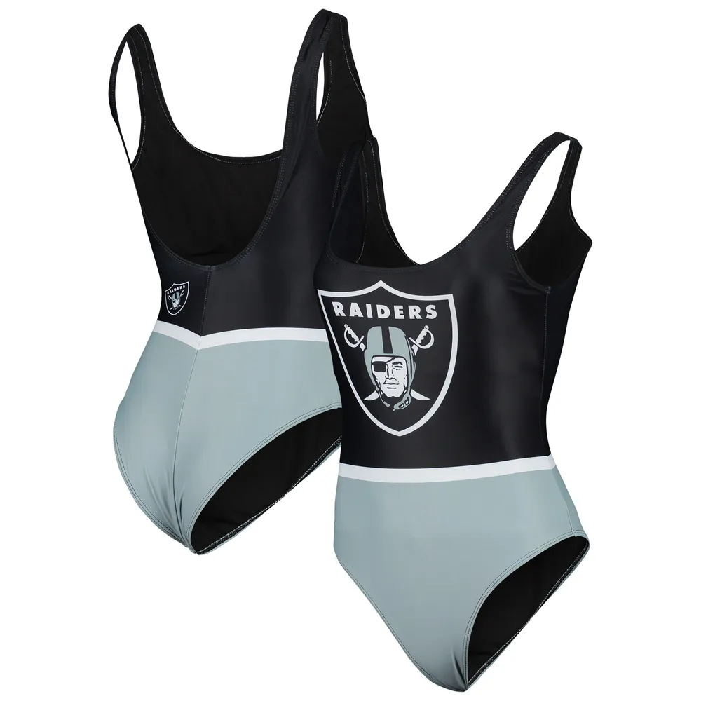 Women's G-III 4Her by Carl Banks Black Miami Dolphins Making Waves  One-Piece Swimsuit