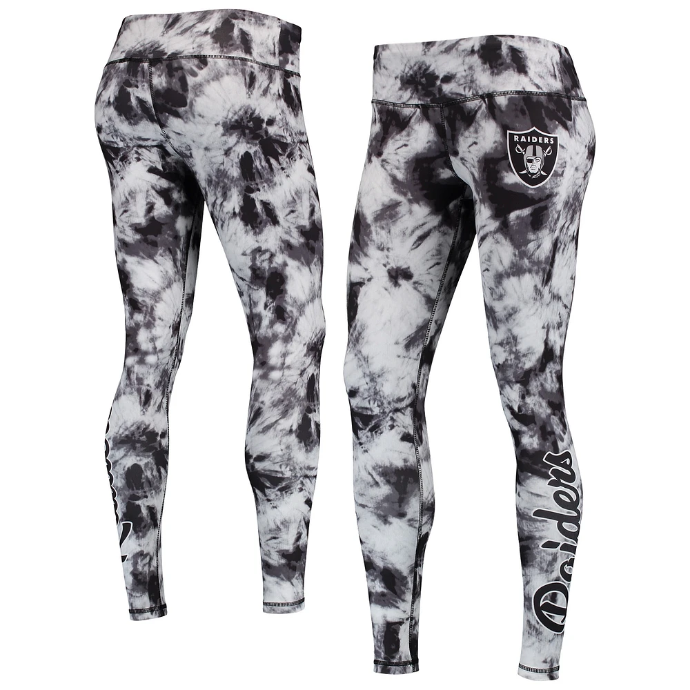 Legging tie-dye FOCO Las Vegas Raiders noir pour femme