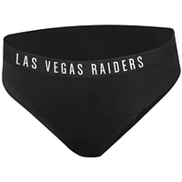 Bas de bikini All-Star G-III 4Her by Carl Banks noir pour femmes Las Vegas Raiders