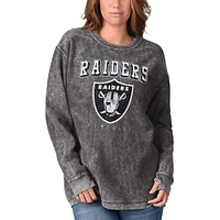 Sweat-shirt G-III 4Her by Carl Banks noir Las Vegas Raiders pour femme avec cordon confortable