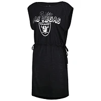 G-III 4Her pour femmes par Carl Banks Noir Las Vegas Raiders G.O.A.T. Couverture de maillot bain