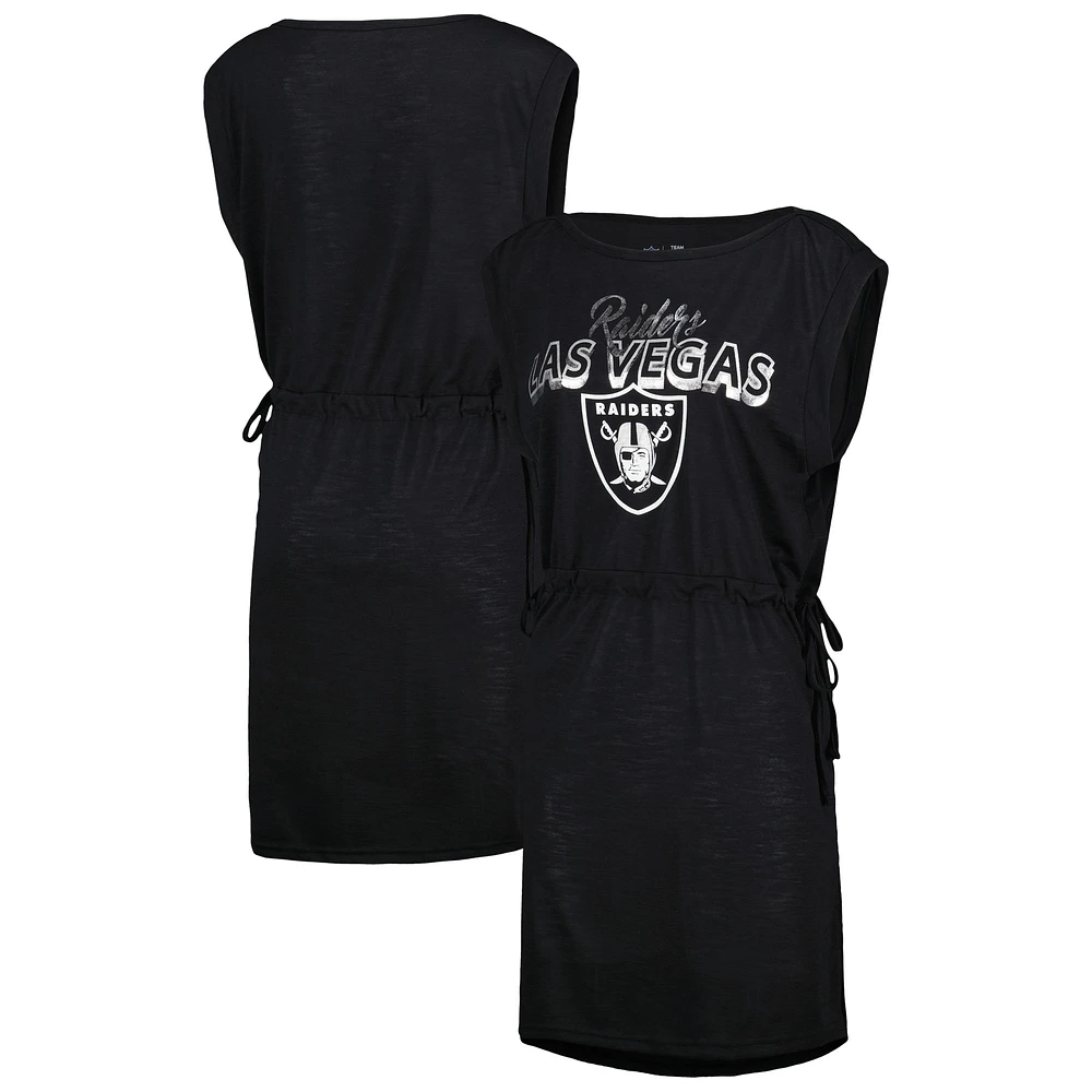 G-III 4Her pour femmes par Carl Banks Noir Las Vegas Raiders G.O.A.T. Couverture de maillot bain