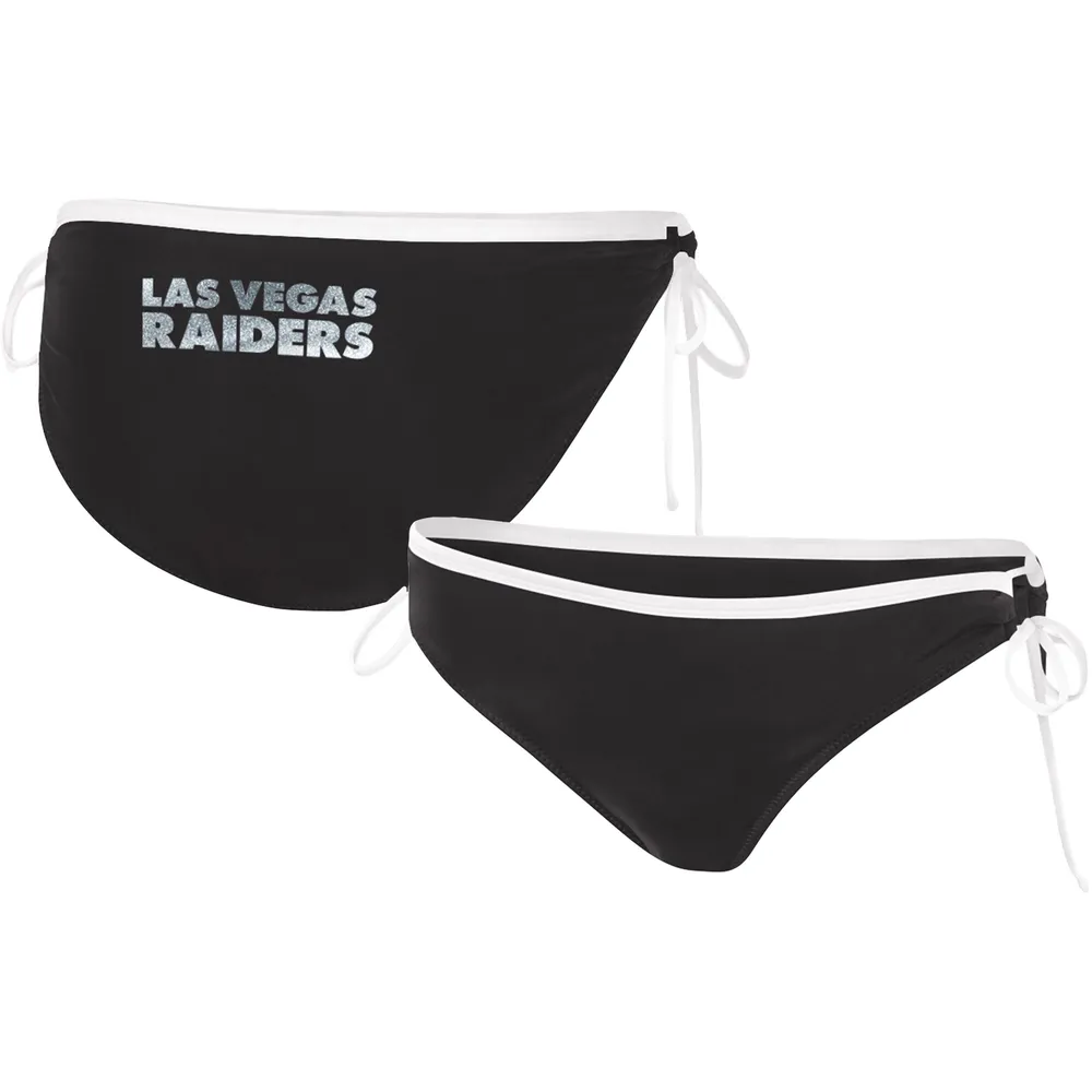 Bas de bikini Perfect Match G-III 4Her par Carl Banks pour femmes, noir, Las Vegas Raiders