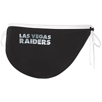 Bas de bikini Perfect Match G-III 4Her par Carl Banks pour femmes, noir, Las Vegas Raiders