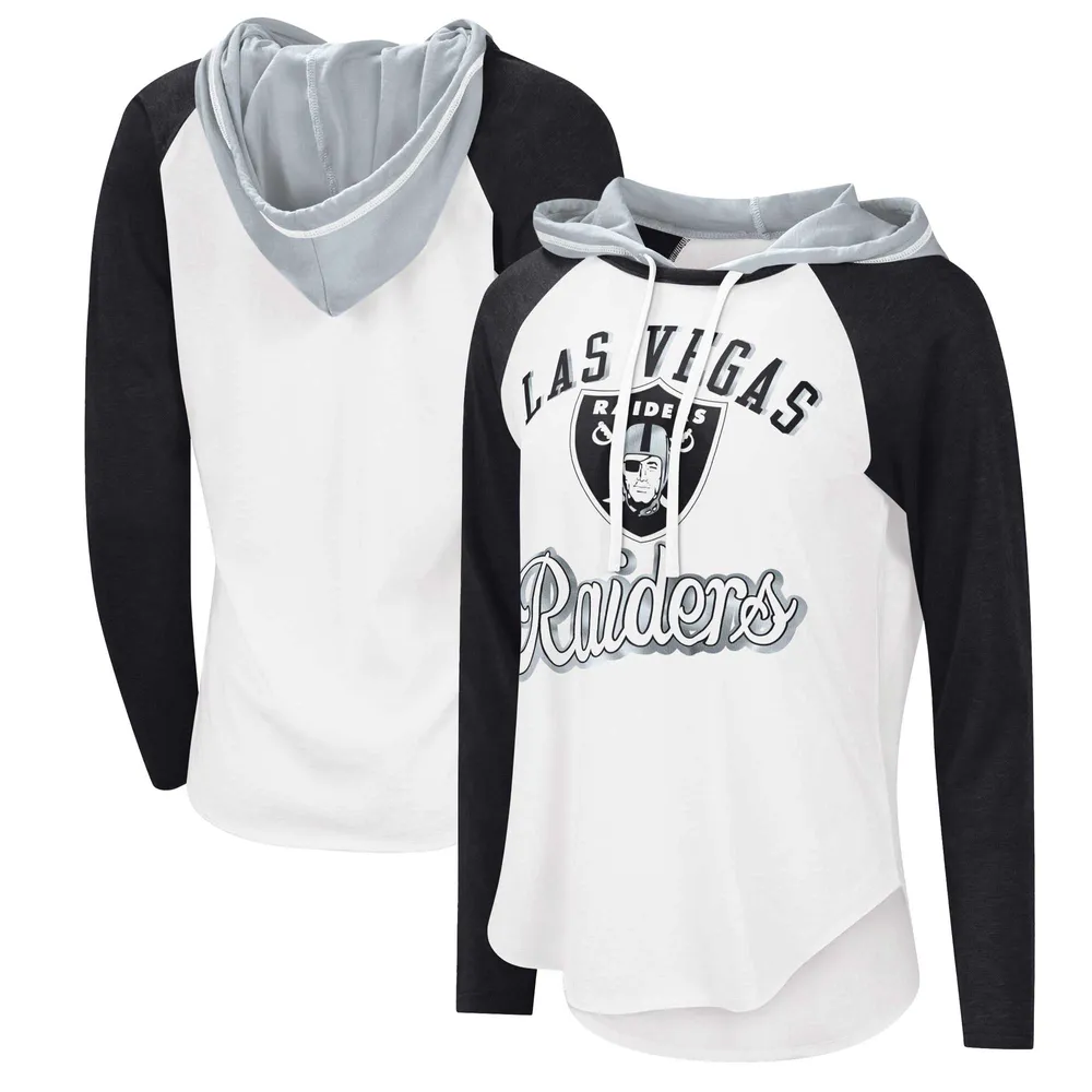 Las Vegas Raiders Nike Dri-Fit Cotton Long Sleeve Raglan T-Shirt - Mens