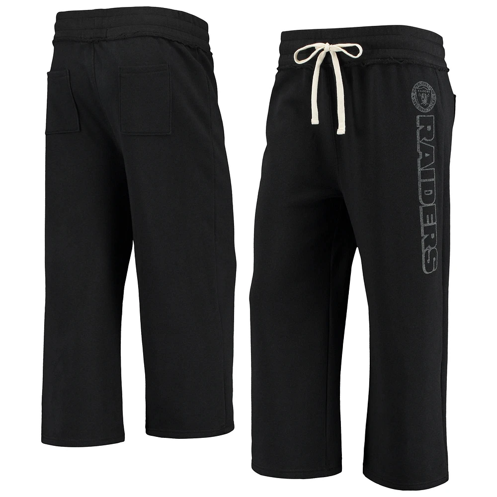 Pantalon court noir Junk Food pour femmes des Las Vegas Raiders