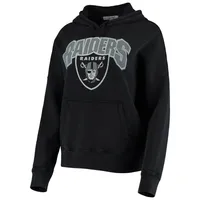 Sweat à capuche en polaire noir pour femmes Junk Food Las Vegas Raiders Fullback