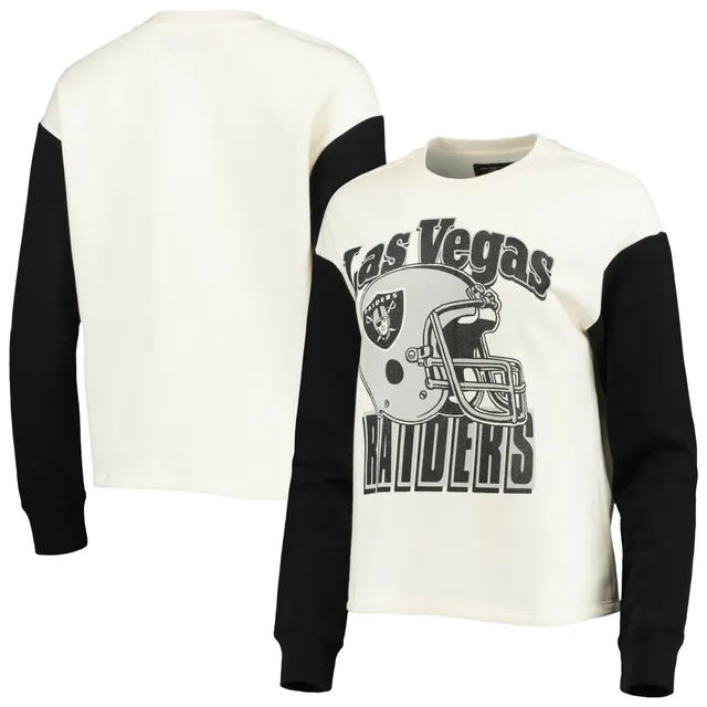 Lids Las Vegas Raiders Junk Food Thermal Henley Long Sleeve T-Shirt - Black