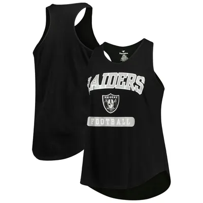 Women's New Era Black Las Vegas Raiders Plus Size Tank Top