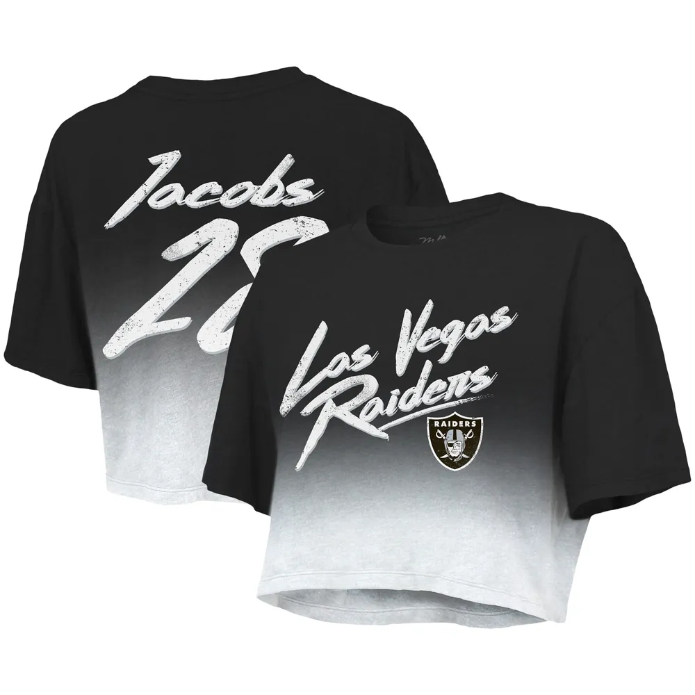 NFL Las Vegas Raiders Black Silver Big Logo T-Shirt (L-XL