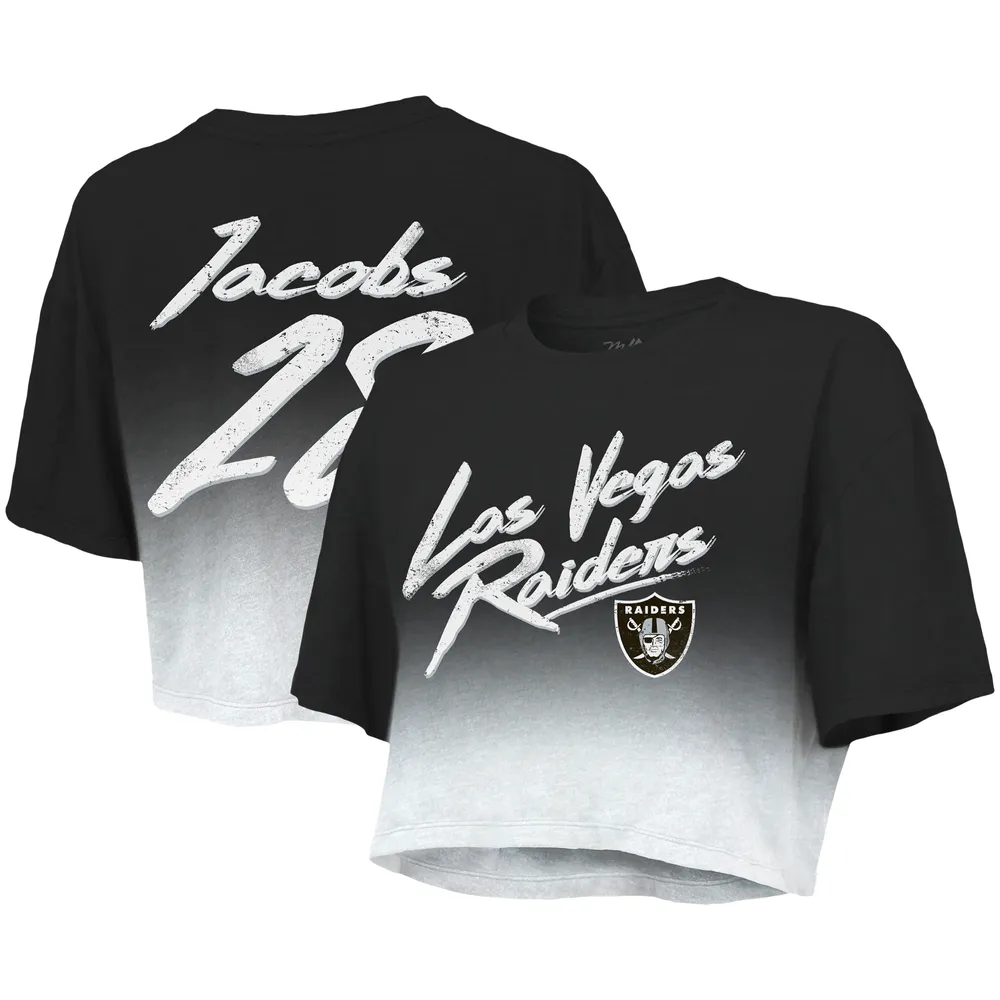 Men's Las Vegas Raiders Josh Jacobs Nike Gray Name & Number T