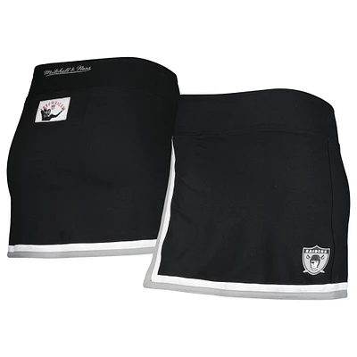 Jupe-short Mitchell & Ness Oakland Raiders pour femme, noire