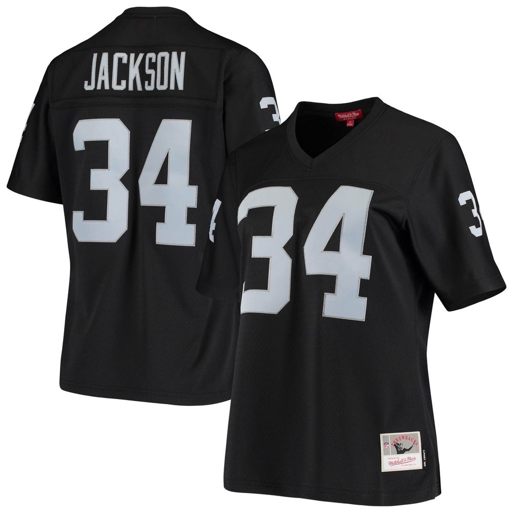 Women's Mitchell & Ness Bo Jackson Black Las Vegas Raiders 1988 Legacy Replica Jersey