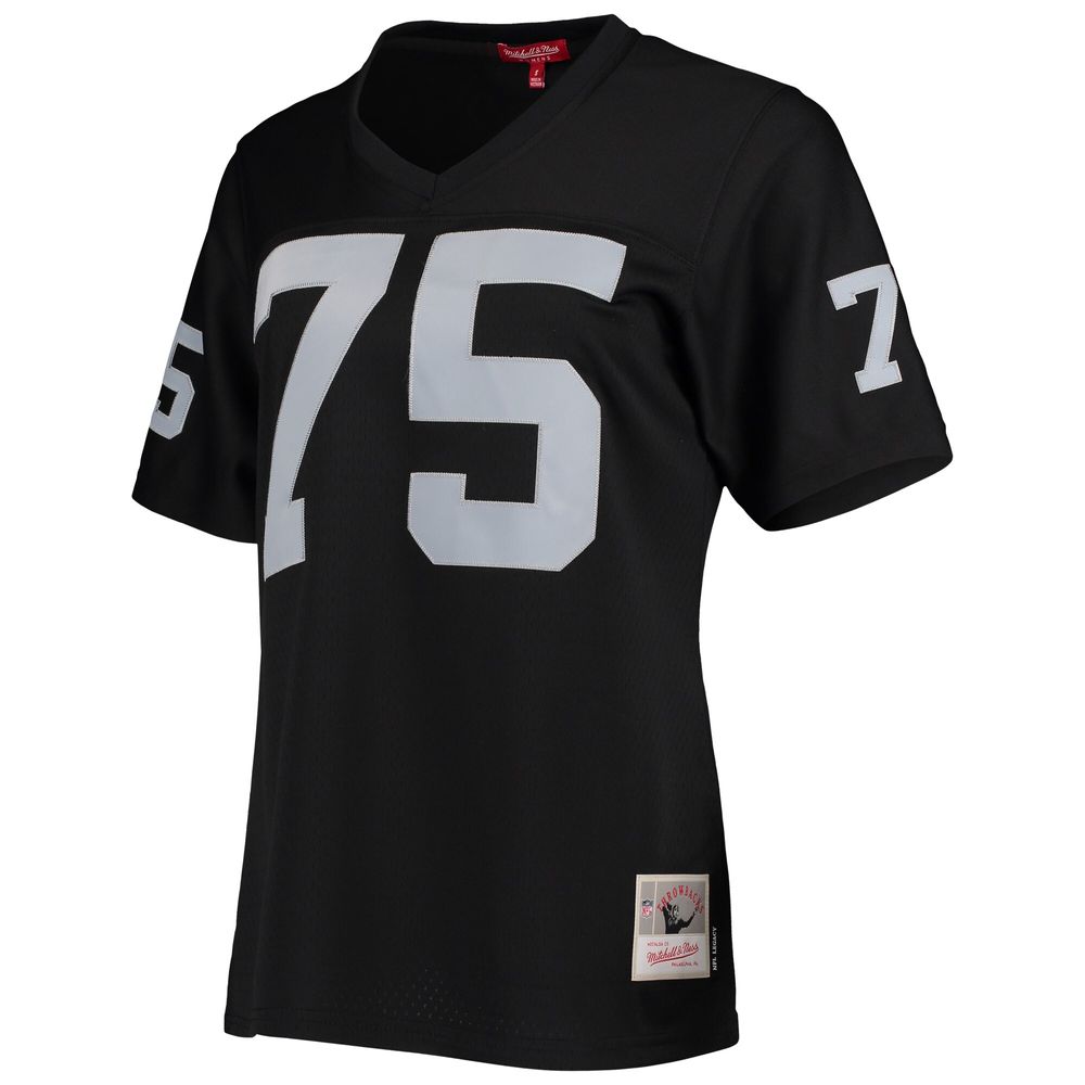 Women's Mitchell & Ness Howie Long Black Las Vegas Raiders Legacy Replica Player Jersey