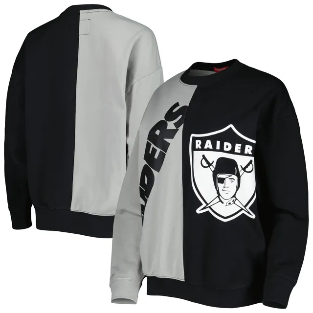 Lids Las Vegas Raiders Cuce Women's Winners Square Neck Pullover Sweatshirt  - Black