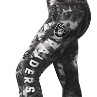 Legging noir MSX par Michael Strahan Las Vegas Raiders Aubrey Tie-Dye pour femmes