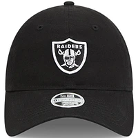 Women's New Era  Black Las Vegas Raiders 2023 NFL Crucial Catch 9TWENTY Adjustable Hat