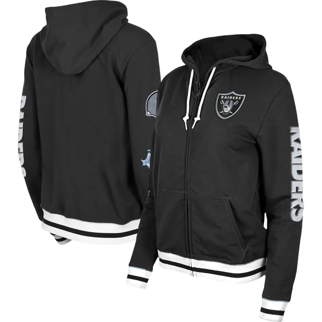 LAS VEGAS RAIDERS TRIPLE BLACK WOOL VARSITY JACKET (BLACK) – Pro Standard