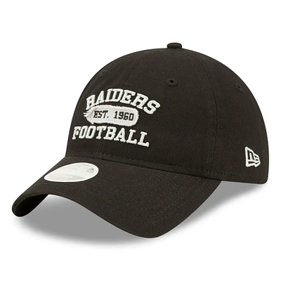 Casquette réglable New Era Las Vegas Raiders Formed 9TWENTY pour femme