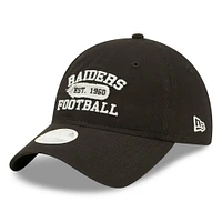 Casquette réglable New Era Las Vegas Raiders Formed 9TWENTY pour femme