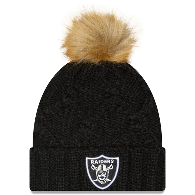 '47 Black Pittsburgh Steelers Bauble Cuffed Knit Hat with Pom