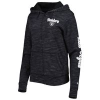 Women's New Era Black Las Vegas Raiders Reverse Full-Zip Hoodie