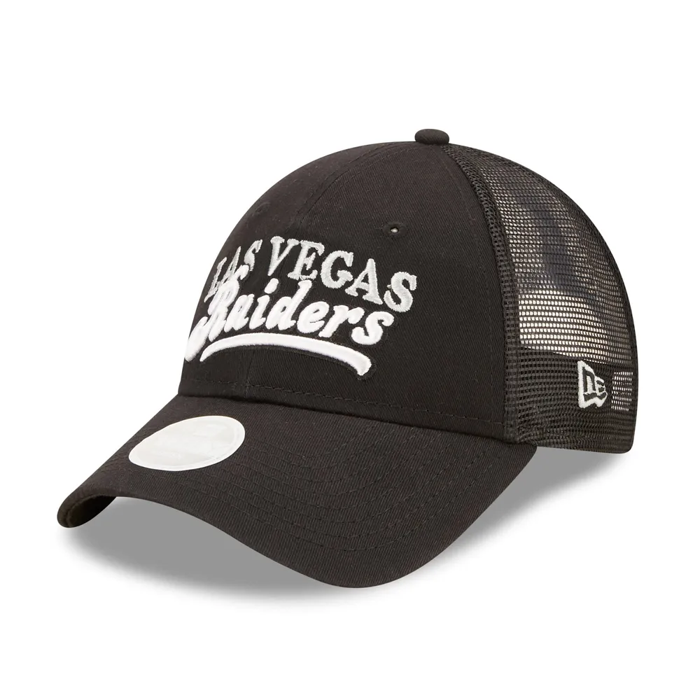 Lids Las Vegas Raiders New Era Women's Team Trucker 9FORTY Snapback Hat -  Black