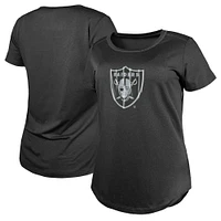 T-shirt New Era Charcoal Las Vegas Raiders 2024 NFL Draft pour femme