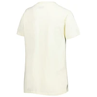 Women's New Era Cream Las Vegas Raiders Chrome Sideline T-Shirt