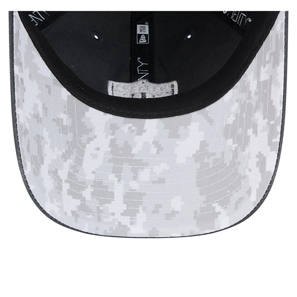 Women's New Era Graphite Las Vegas Raiders 2024 Salute To Service 9TWENTY Adjustable Hat