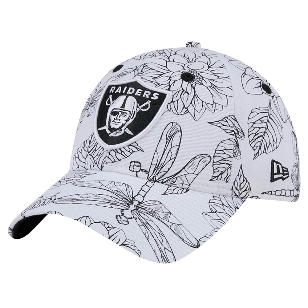 Women's New Era White Las Vegas Raiders Dakota 9TWENTY Adjustable Hat