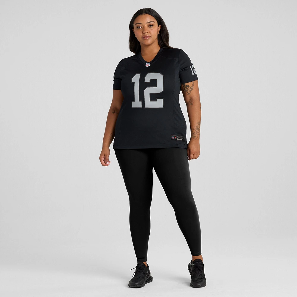 Maillot de match Nike Aidan O'Connell noir pour femme des Las Vegas Raiders