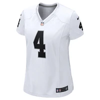 Maillot de match Nike Las Vegas Raiders pour femme, blanc