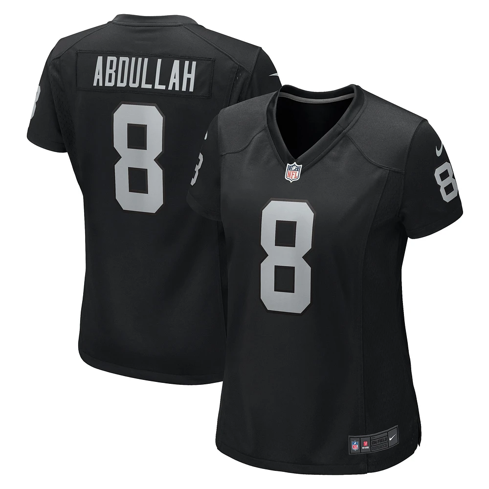 Maillot de match Nike Ameer Abdullah noir pour femme des Las Vegas Raiders