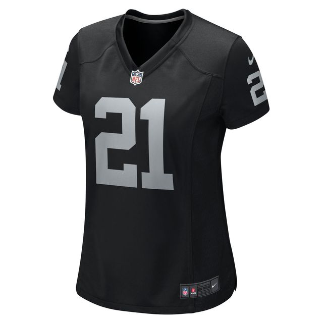 Maillot de match l'équipe Nike Amik Robertson pour femmes, noir, Las Vegas Raiders