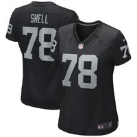 Women's Nike Art Shell Black Las Vegas Raiders Game Retired Player Jersey