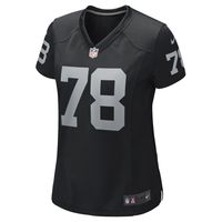 Women's Nike Art Shell Black Las Vegas Raiders Game Retired Player Jersey