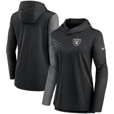 Las Vegas Raiders New Era Women's Athletic Varsity Lace-Up Lightweight Long  Sleeve T-Shirt - Black