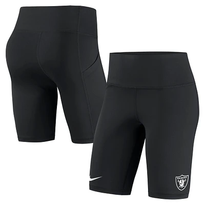 Short de cycliste Nike Las Vegas Raiders noir pour femme