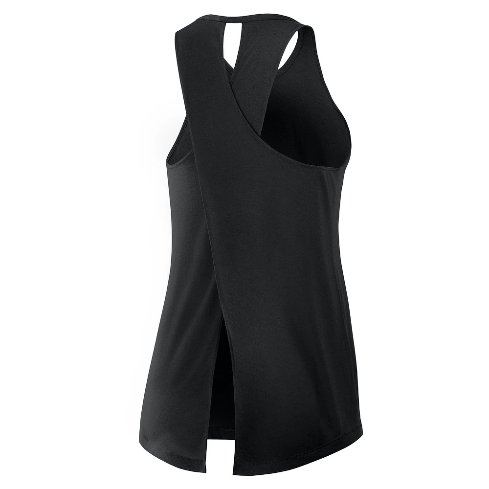 Women's Nike Black Las Vegas Raiders  Crossback Performance Tank Top